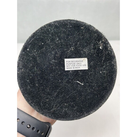 Vintage Brass Metal Harp Shaped 12" Tall Made in India Candle Stick Holder - Picture 5 of 5